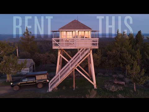 Renting a Remote Fire Lookout Alone in the Mountains of Oregon