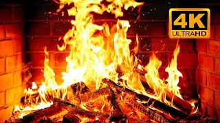 🔥 Cozy Fireplace 4K (12 HOURS). Fireplace with Crackling Fire Sounds. Fireplace Ambience