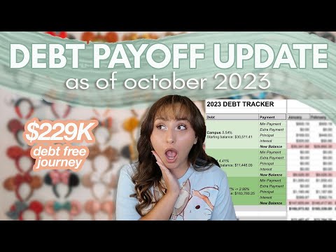 DEBT PAYOFF UPDATE OCTOBER 2023 | my debt free journey, six figure student loan