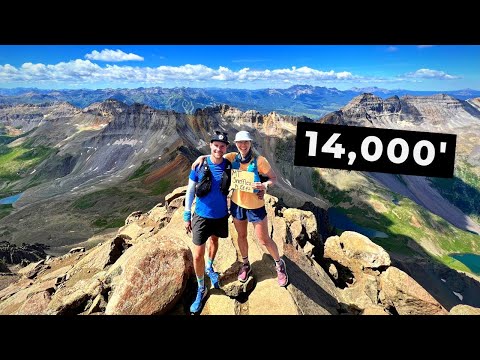 Climbing to 14,000 feet in Colorado, Mount Sneffels