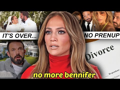 JLo is DONE with Ben Affleck...(they're getting divorced)