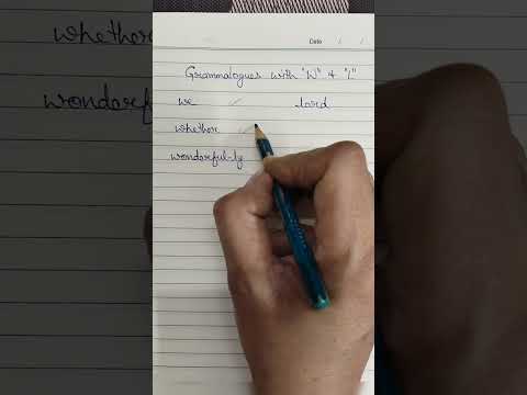 Pitman English Shorthand : Grammalogues with "Stroke W and L" #English #Stenography