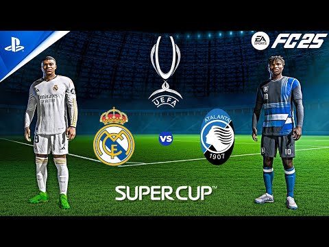 FC 24 | Real Madrid vs Atalanta - UEFA Super Cup 2024 | Mbappe Debut | 4K