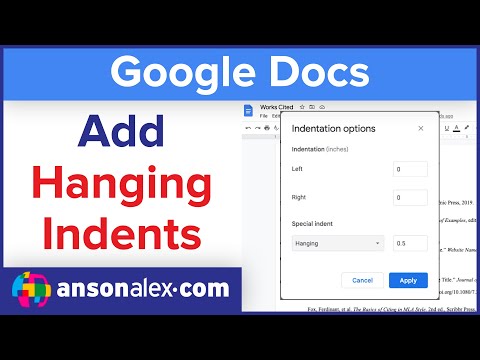 How to Add Hanging Indents in Google Docs