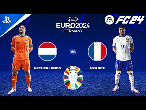 FC 24 | Netherlands vs France - UEFA EURO 2024 Group Stage | 4K