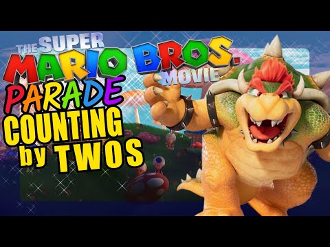 Super Mario Bowser Teaching Counting by Twos Educational Math Video for Kids