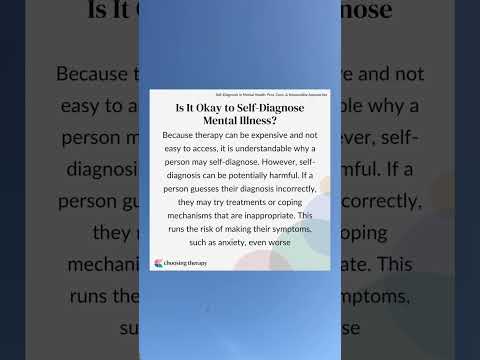 Is it Okay to Self-Diagnose Mental Illness?