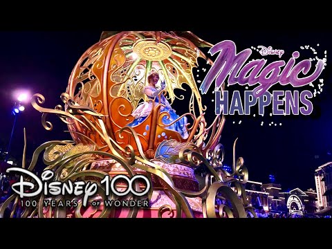 [4K] Magic Happens 2023 Return Full NIGHTTIME Parade at Disneyland Resort CA Disney100