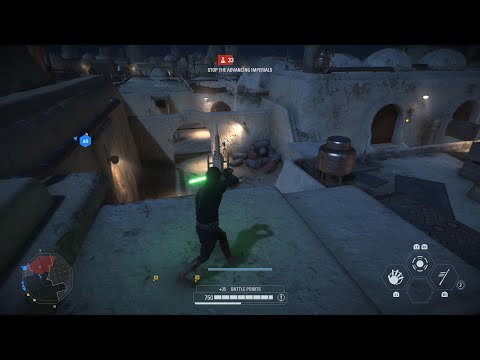 STAR WARS Battlefront II Galactic Assault (PS5) Luke Skywalker Gameplay