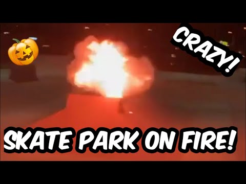 My BMX Halloween Day (skate park on fire)