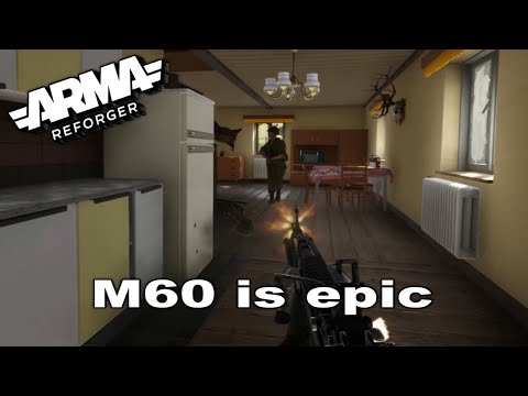 Close Quarters Combat with an M60 in Arma Reforger