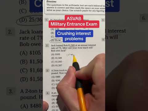 ASVAB Arithmetic Reasoning answers walkthrough 2