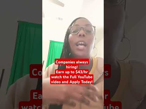 5 Work from Home Jobs That Are Always Hiring! Apply Quickly!!#shorts