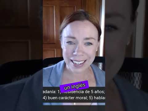 Requisito para ser naturalizado: hablar inglés como un niño de 10 años