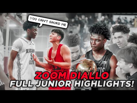 #1 RANKED POINT GUARD IN THE NATION IS UNGAURDABLE!! Zoom Diallo Full Junior Season Highlights!