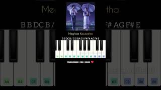 Megham Karukatha - Short Piano Cover with notes 🎹🎼 #thiruchitrambalam #pianotutorial