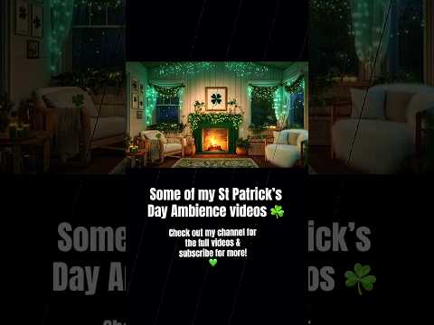 #ambience #fireplaceambience #relax #cozynights #stpatricksday #livewallpaper #cozygirl #peace