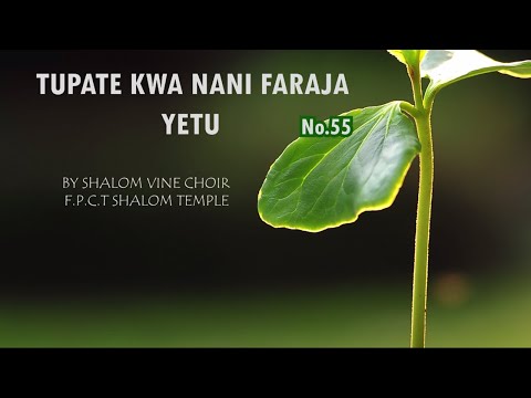 TUPATE KWA NANI FARAJA-SHALOM VINE SINGERS (OFFICIAL AUDIO GOSPEL)