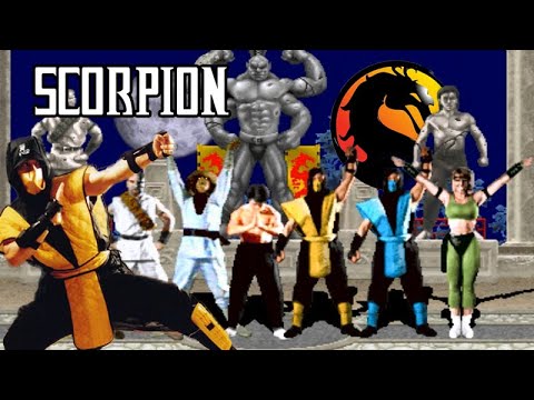 Mortal Kombat 1 1992 (MK1) Scorpion Playthrough