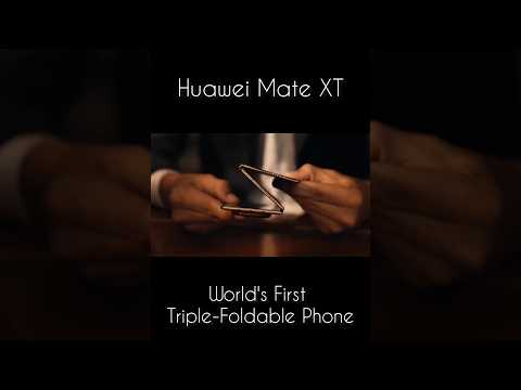 Introducing World's First Triple-Foldable Phone - Huawei Mate XT | #huawei