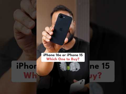 iPhone 16e vs iPhone 15 - Which One to Buy? #shorts