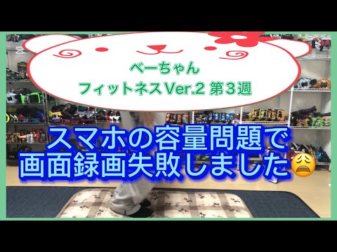 ベーちゃんフィットネス💪1週間の記録📝Ver.2第3週