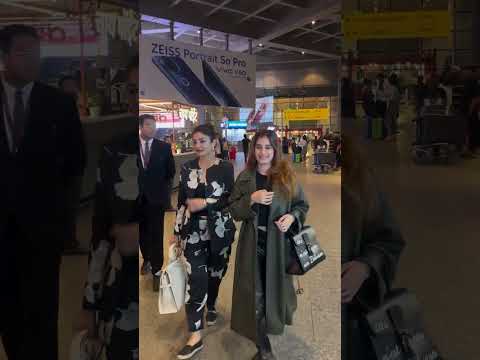 Raveena Tandon & Rasha Thadani Spotted At Airport #raveenatandon #rashathadani #e24