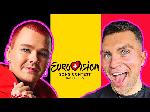 LET’S REACT TO BELGIUM’S ENTRY FOR EUROVISION 2025 | RED SEBASTIAN - STROBE LIGHTS