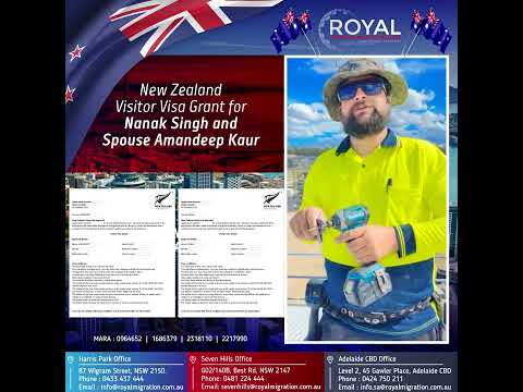 Nz visitor visa grant for Nanak Singh and spouse Amandeep Kaur