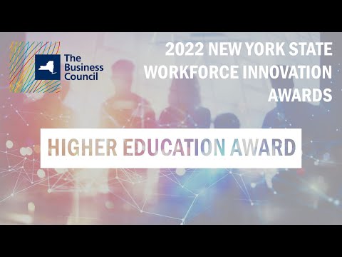 2022 Workforce Innovation Award Acceptance Video - SUNY - Secondary Education Category