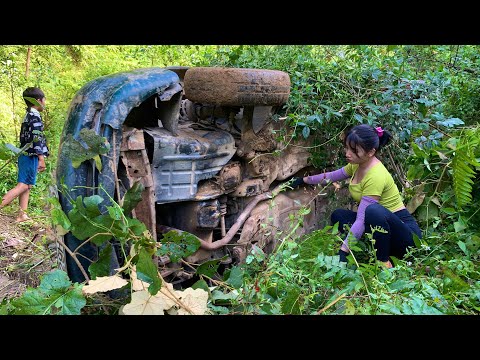 I found a car that had been upside down for years in a stream after being swept away by a flood.