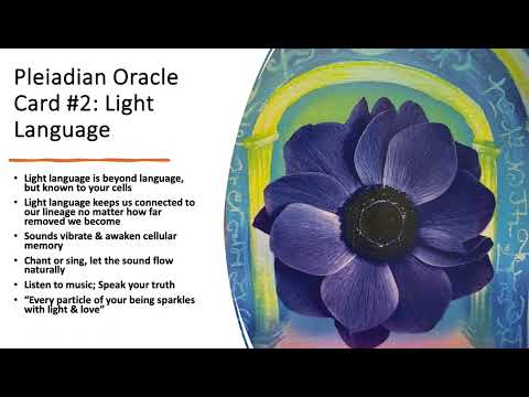 Light Language: Pleiadian Oracle Card #2