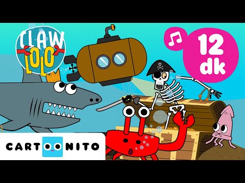 CLAWLOLO 🦀 | 45 Dakikalık Okyanus Partisi 🎵 Deniz Hayvanlarıyla Şarkılar 🌊 | @CartoonitoTurkiye