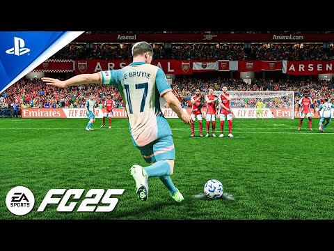 FC 25 | Arsenal vs Man City - Premier League | Realistic TV Broadcast Camera 4K | PS5 PRO