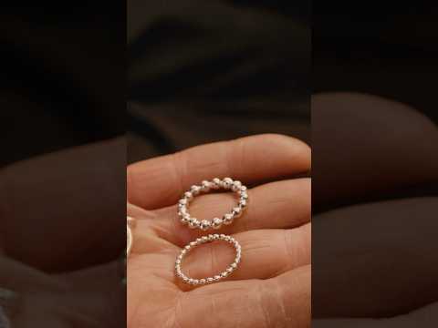 Watch me prepare beautiful bead rings fresh from the caster   #jewelry #handmadejewelry #ring