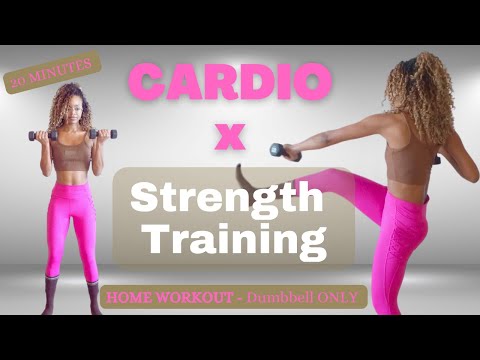 20 MINUTE - STRENGTH X CARDIO - Tone Glutes, Hips, Arms, Abs and NO TALKING #homeworkout