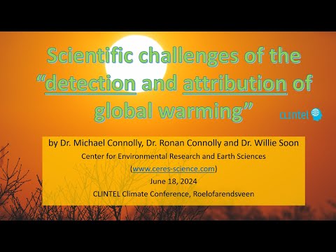 Scientific challenges of the “detection and attribution of global warming” speech by Willie Soon