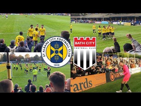 SUPERB SAINTS FIGHT BACK AGAINST ROMAN CITY RIVALS! | ST ALBANS CITY VS BATH CITY VLOG