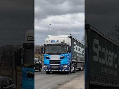 WS Transport Scania S Series #stobart #truck at Trafford Park #shorts #shortvideo #youtubeshorts