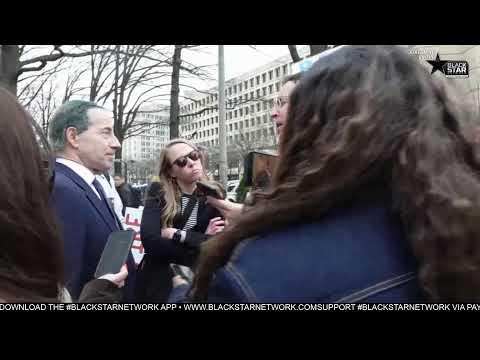 LIVE: Rep. Jamie Raskin, Fired Federal Employees Newser outside Justice Department