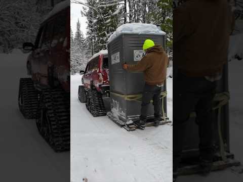 What happens to a frozen Porta Potti? 🥶