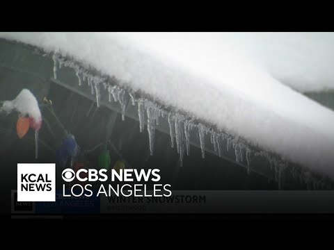 Winter storm continues move through SoCal, battering mountain communities with snow