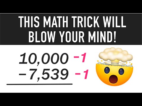 Awesome Math Trick for Subtracting Big Numbers!