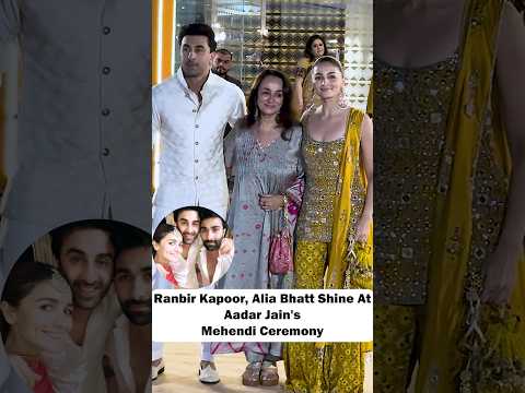 Ranbir Kapoor & Alia Bhatt All Smiles with Soni Razdan at Aadar & Alekha's Pre-Wedding Celebration