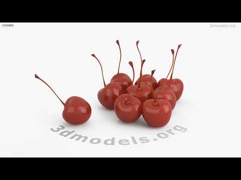 Cocktail cherries 3D model by 3DModels.org