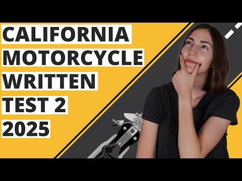 California DMV Motorcycle Written Test 2 2025 (60 Questions with Explained Answers)