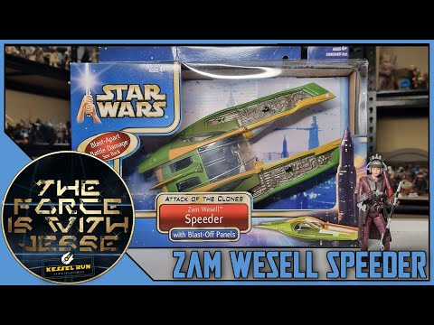 ZAM WESELL SPEEDER - ATTACK OF THE CLONES - 3.75" UNBOXING & REVIEW