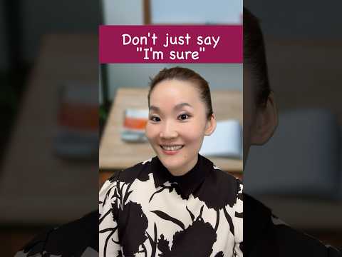 6 ways to say “I’m sure” (rate your favourite🤩) #sarahmembrey #learnenglish