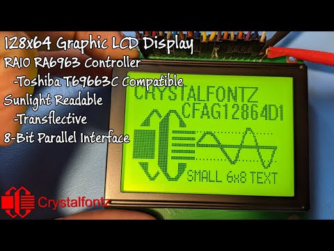 128x64 Graphic LCD Display - Sunlight Readable - RAIO RA6963 Controller