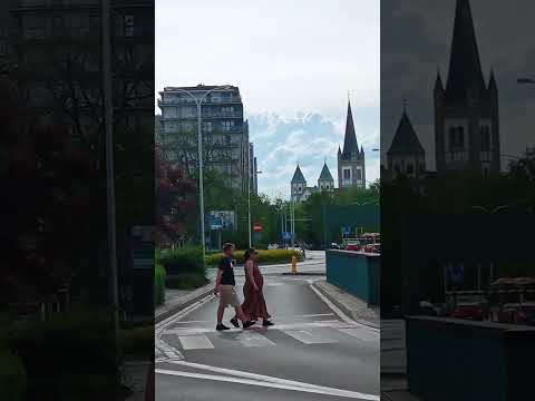 clouds background #city #springday #street #cloud